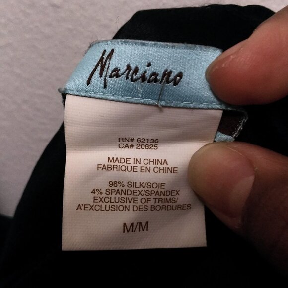 Marciano silk halter evening top, size M - Picture 3 of 3